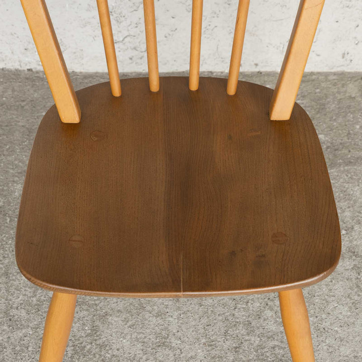 英国【ERCOL アーコール】エルム 4本スポーク フープバックチェア No.400 Windsor ウインザー /23C-7[m]