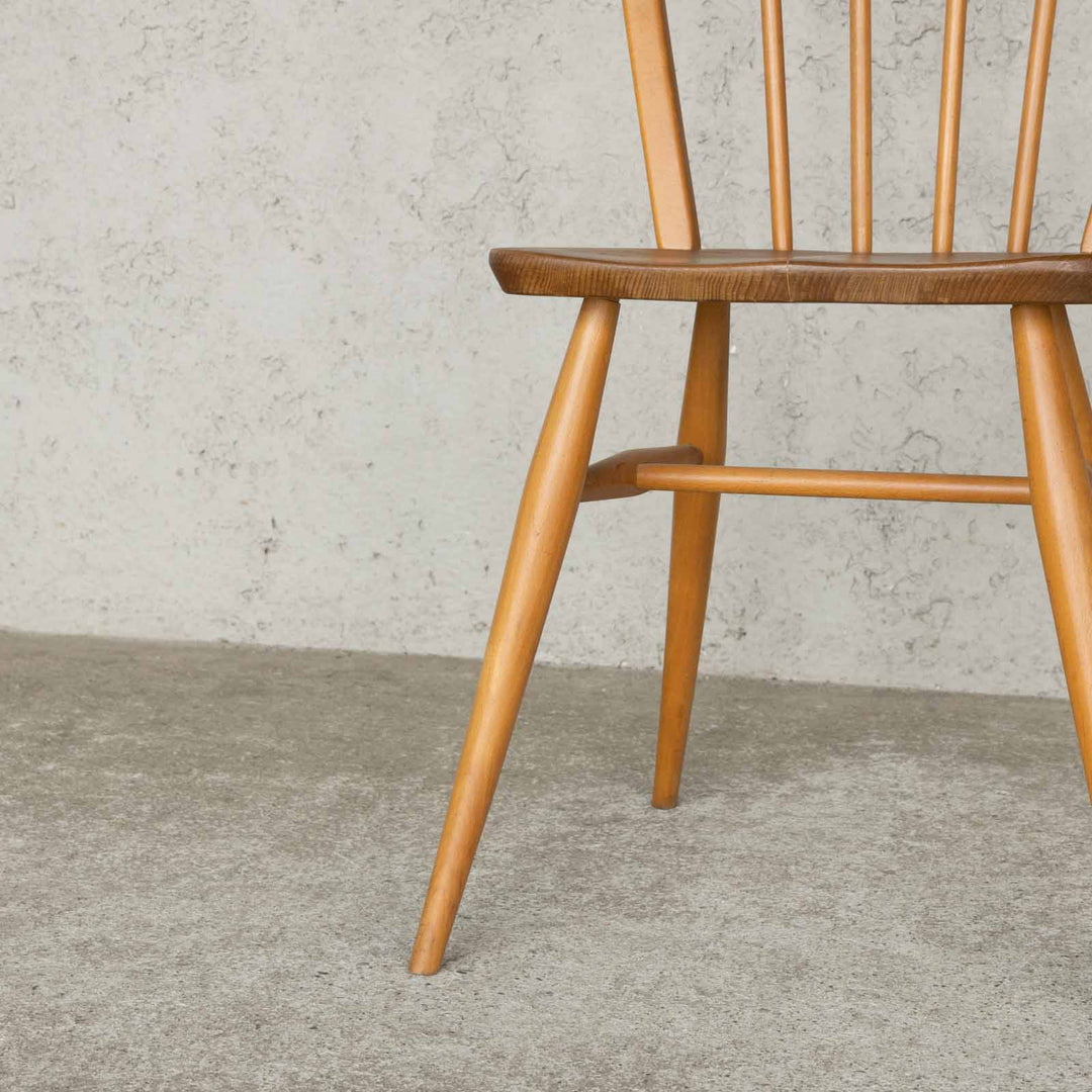 英国【ERCOL アーコール】エルム 4本スポーク フープバックチェア No.400 Windsor ウインザー /23C-7[m]