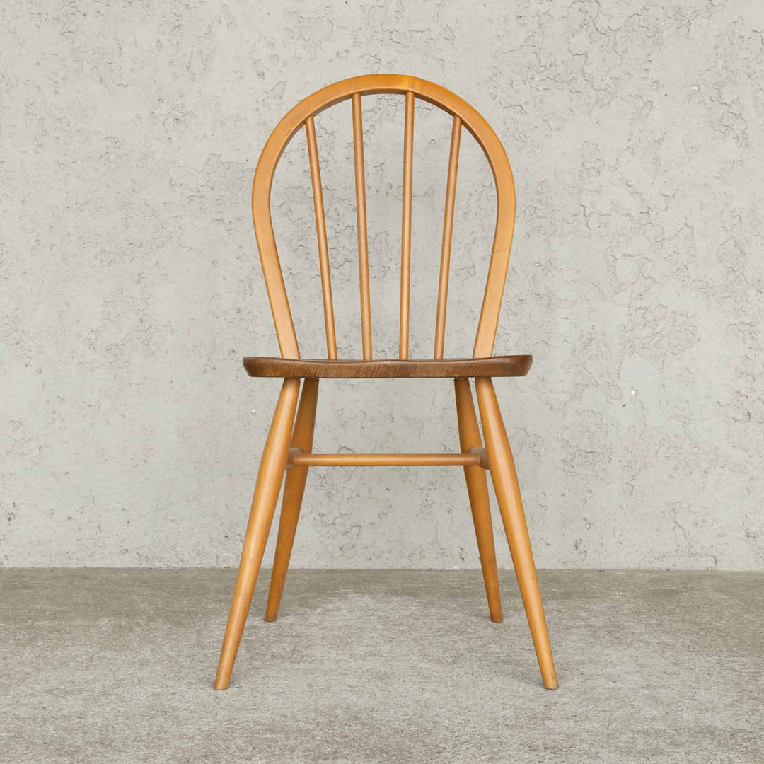 英国【ERCOL アーコール】エルム 4本スポーク フープバックチェア No.400 Windsor ウインザー /23C-7[m]