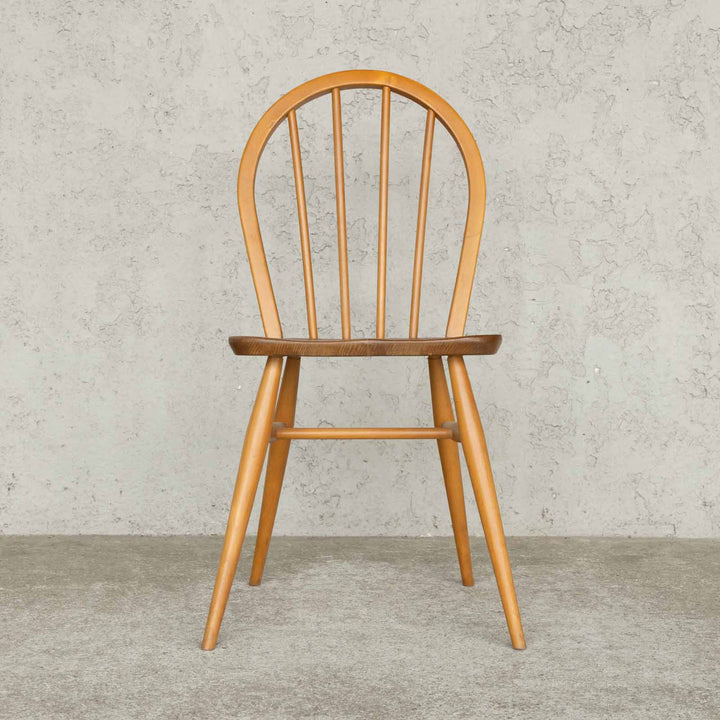 英国【ERCOL アーコール】エルム 4本スポーク フープバックチェア No.400 Windsor ウインザー /23C-7[m]