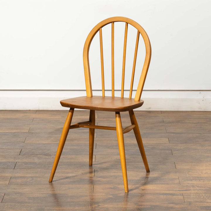 英国【ERCOL アーコール】エルム 4本スポーク フープバックチェア No.400 Windsor ウインザー /23C-8[m]