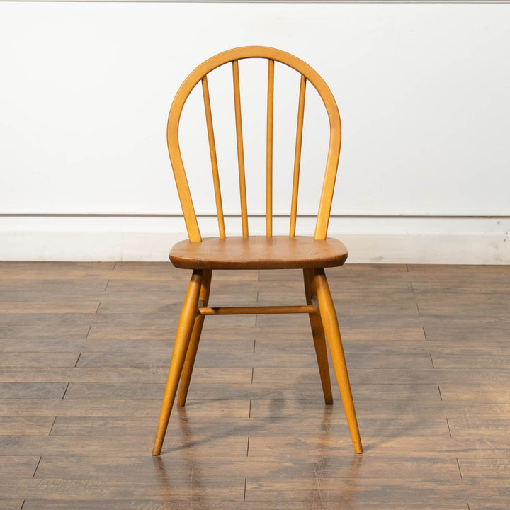 英国【ERCOL アーコール】エルム 4本スポーク フープバックチェア No.400 Windsor ウインザー /23C-8[m]