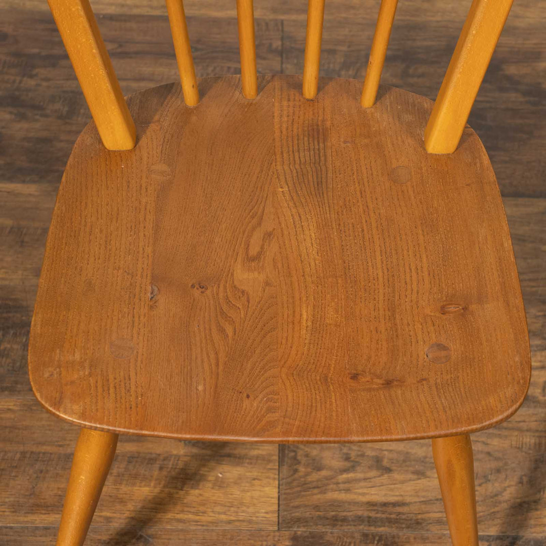 英国【ERCOL アーコール】エルム 4本スポーク フープバックチェア No.400 Windsor ウインザー /23C-8[m]
