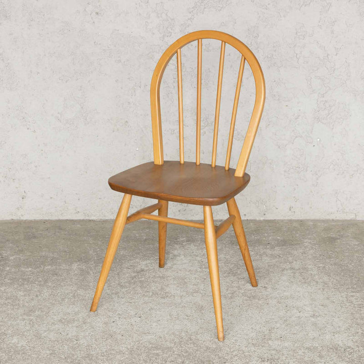 英国【ERCOL アーコール】エルム 4本スポーク フープバックチェア No.400 Windsor ウインザー /23C-11[m]