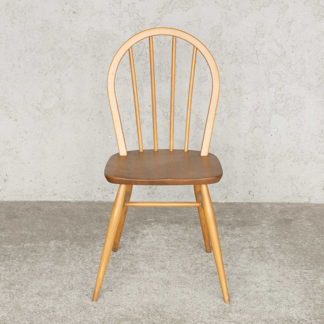 英国【ERCOL アーコール】エルム 4本スポーク フープバックチェア No.400 Windsor ウインザー /23C-11[m]