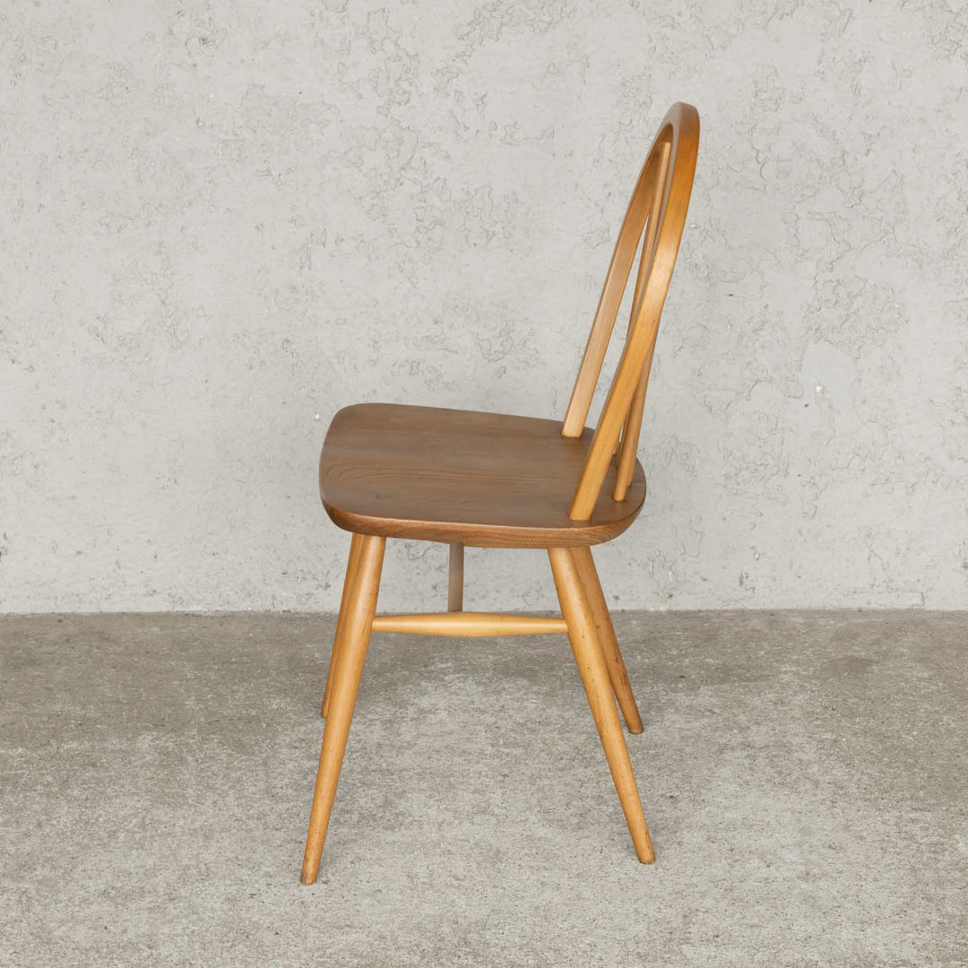 英国【ERCOL アーコール】エルム 4本スポーク フープバックチェア No.400 Windsor ウインザー /23C-11[m]
