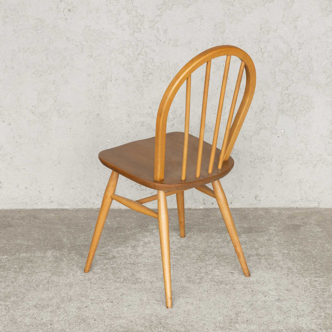 英国【ERCOL アーコール】エルム 4本スポーク フープバックチェア No.400 Windsor ウインザー /23C-11[m]