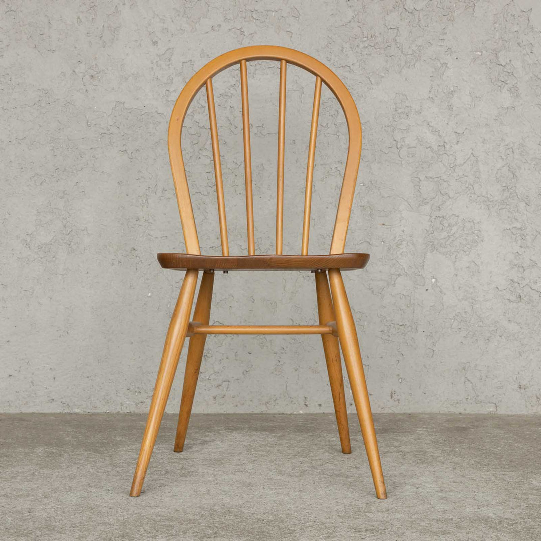 英国【ERCOL アーコール】エルム 4本スポーク フープバックチェア No.400 Windsor ウインザー /23C-11[m]