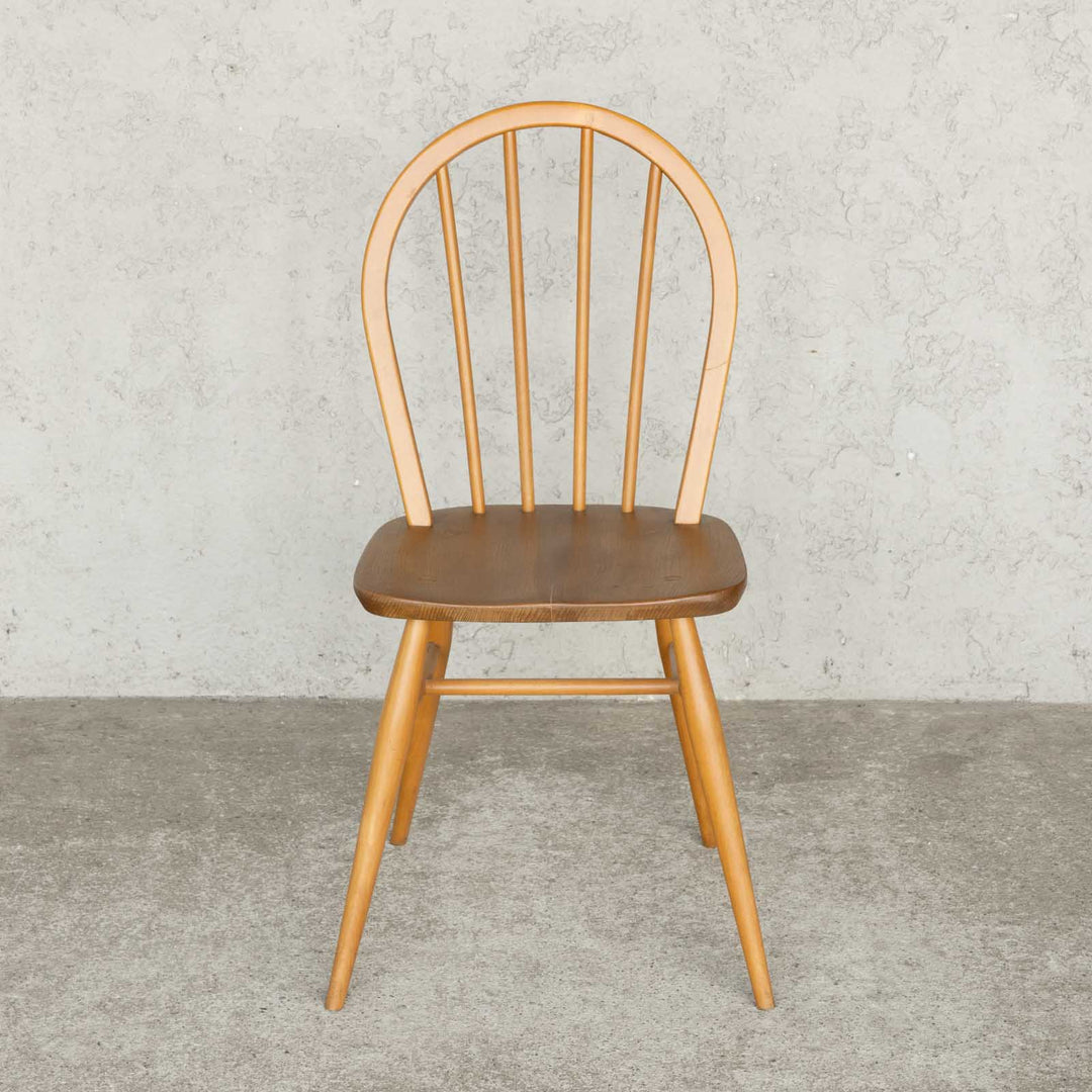 英国【ERCOL アーコール】エルム 4本スポーク フープバックチェア No.400 Windsor ウインザー /23C-11[m]