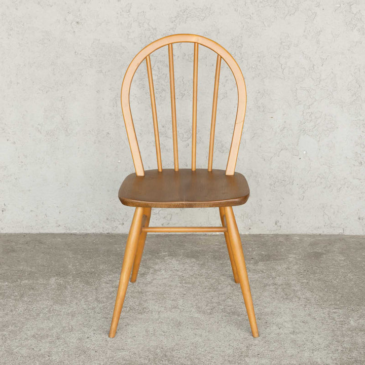 英国【ERCOL アーコール】エルム 4本スポーク フープバックチェア No.400 Windsor ウインザー /23C-11[m]
