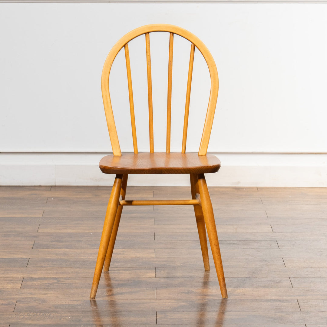 英国【ERCOL アーコール】エルム 4本スポーク フープバックチェア No.400 Windsor ウインザー /23C-17[m]