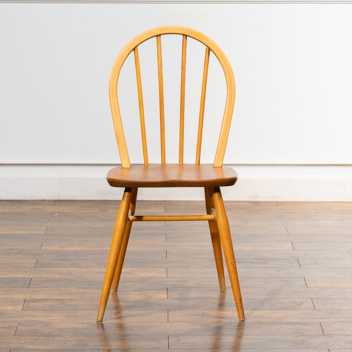 英国【ERCOL アーコール】エルム 4本スポーク フープバックチェア No.400 Windsor ウインザー /23C-17[m]