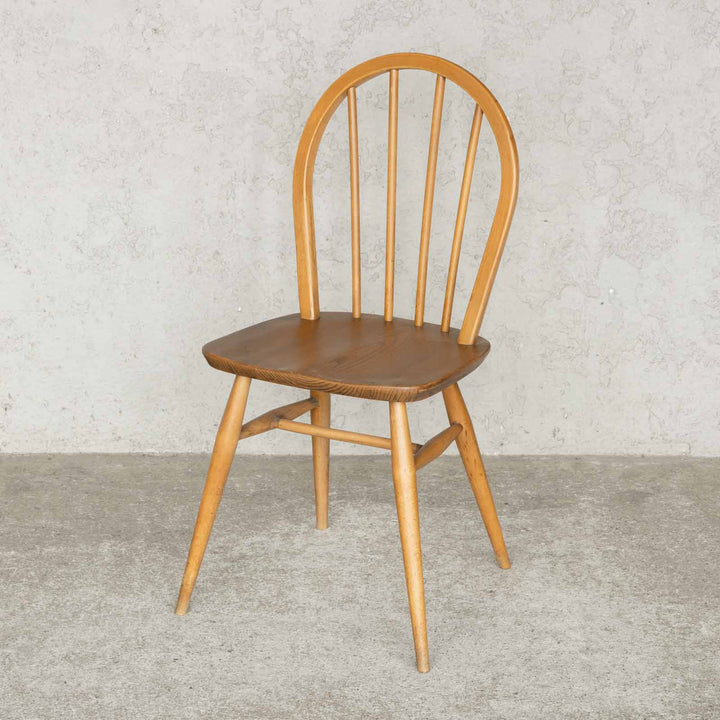 英国【ERCOL アーコール】エルム 4本スポーク フープバックチェア No.400 Windsor ウインザー /23C-18[m]