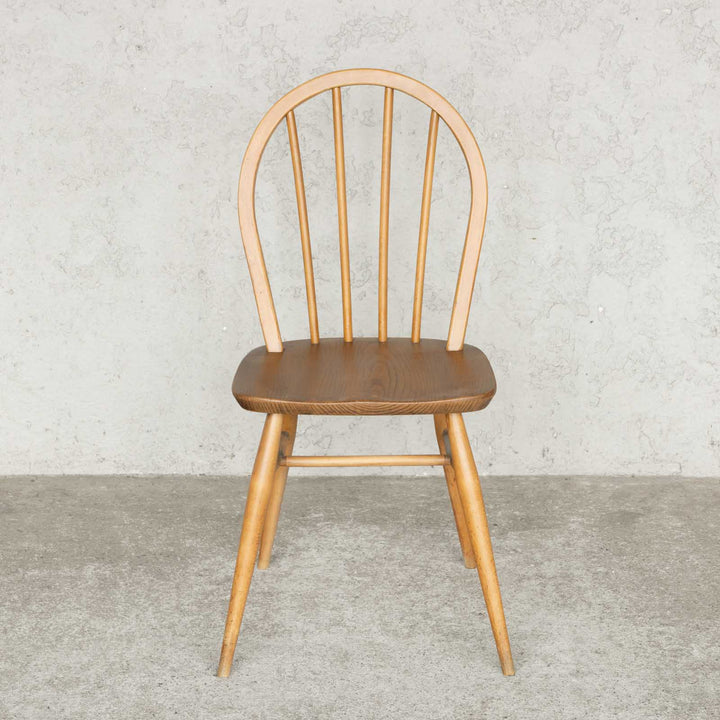 英国【ERCOL アーコール】エルム 4本スポーク フープバックチェア No.400 Windsor ウインザー /23C-18[m]