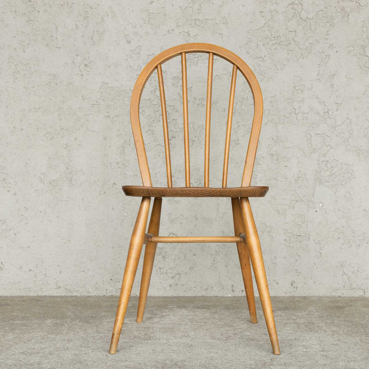 英国【ERCOL アーコール】エルム 4本スポーク フープバックチェア No.400 Windsor ウインザー /23C-18[m]