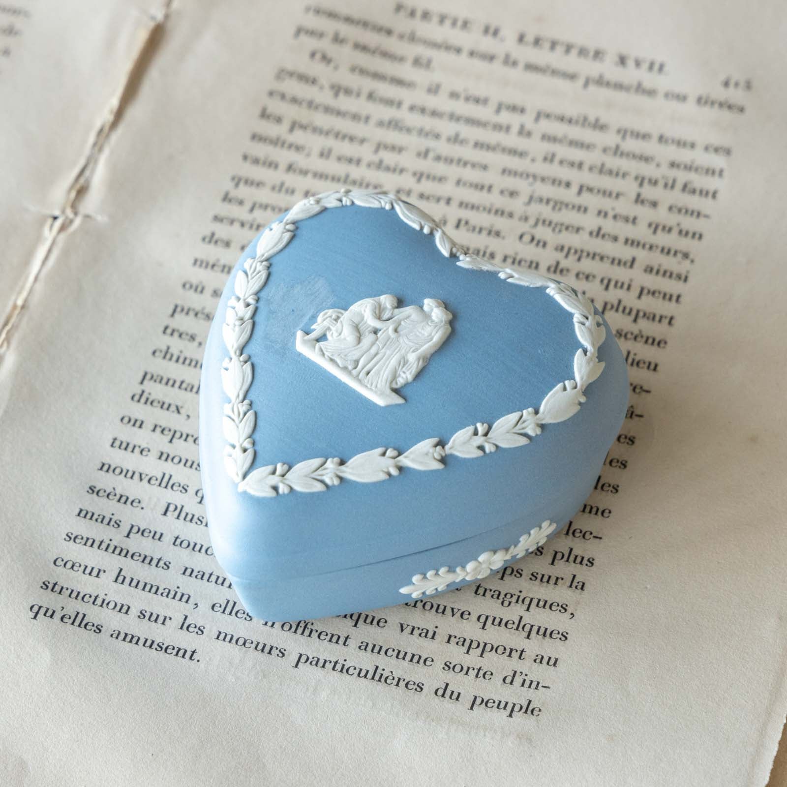 ウェッジウッド（） のジャスパー ペールブルー ハートボックス のジャスパー ペールブルー ハートボックス WEDGWOOD ウェッジウッド