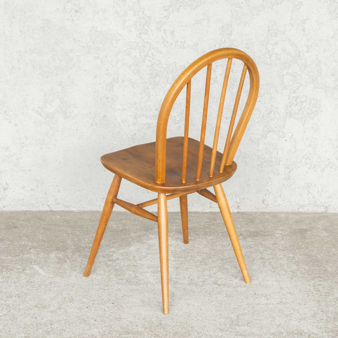 英国【ERCOL アーコール】エルム 4本スポーク フープバックチェア No.400 Windsor ウインザー /23G-1[m]