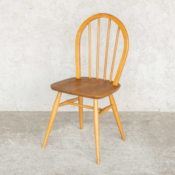 英国【ERCOL アーコール】エルム 4本スポーク フープバックチェア No.400 Windsor ウインザー /23G-4[m]