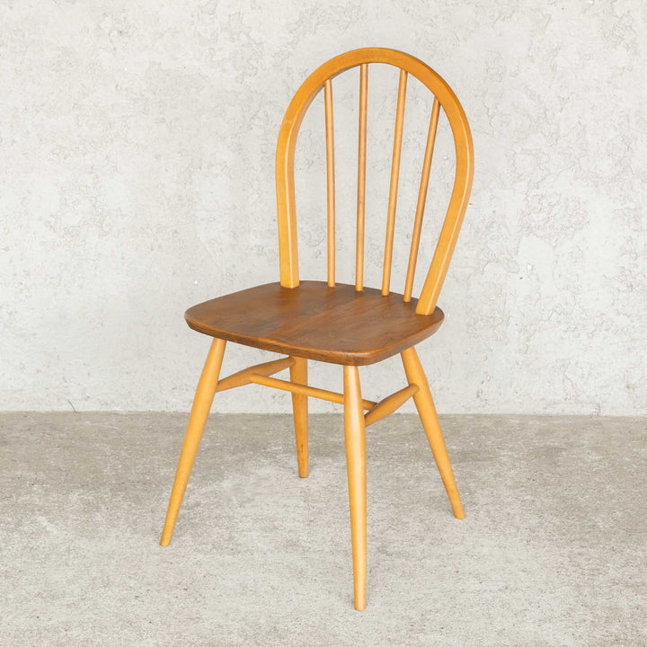 英国【ERCOL アーコール】エルム 4本スポーク フープバックチェア No.400 Windsor ウインザー /23G-5[m]