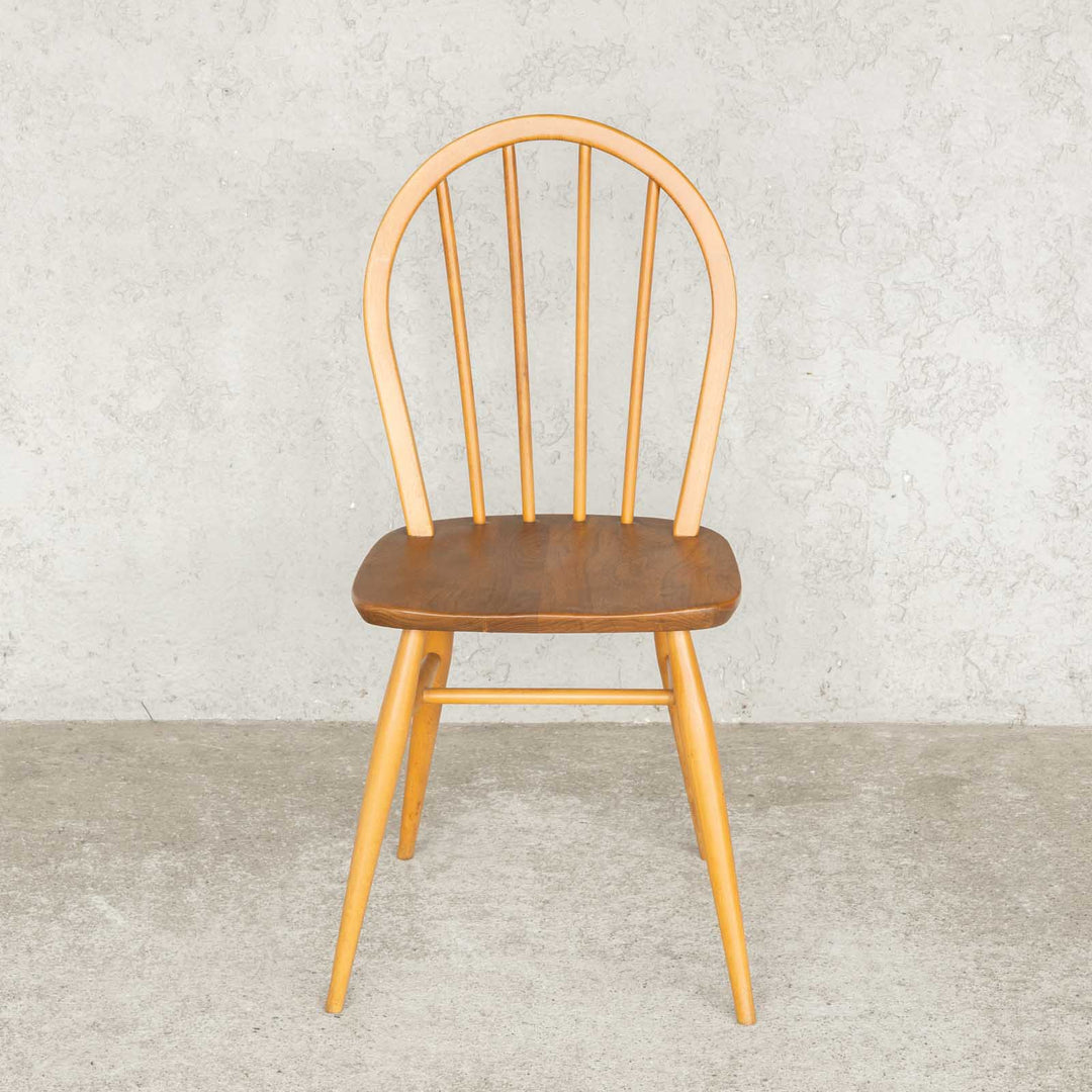 英国【ERCOL アーコール】エルム 4本スポーク フープバックチェア No.400 Windsor ウインザー /23G-5[m]