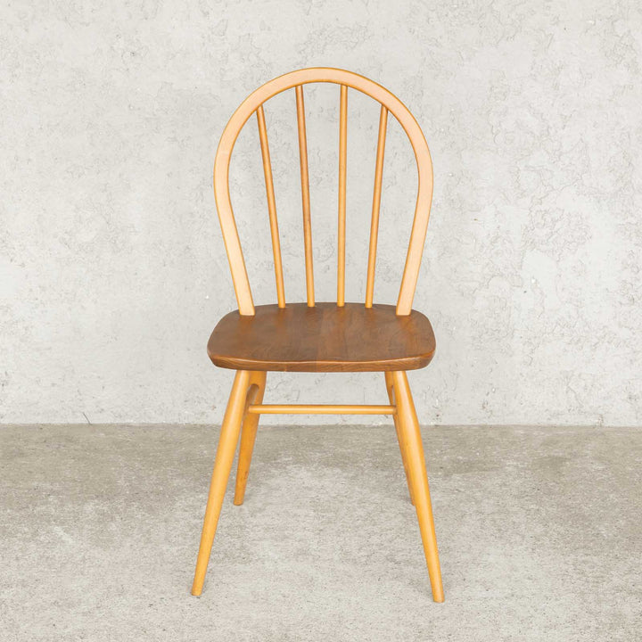英国【ERCOL アーコール】エルム 4本スポーク フープバックチェア No.400 Windsor ウインザー /23G-5[m]