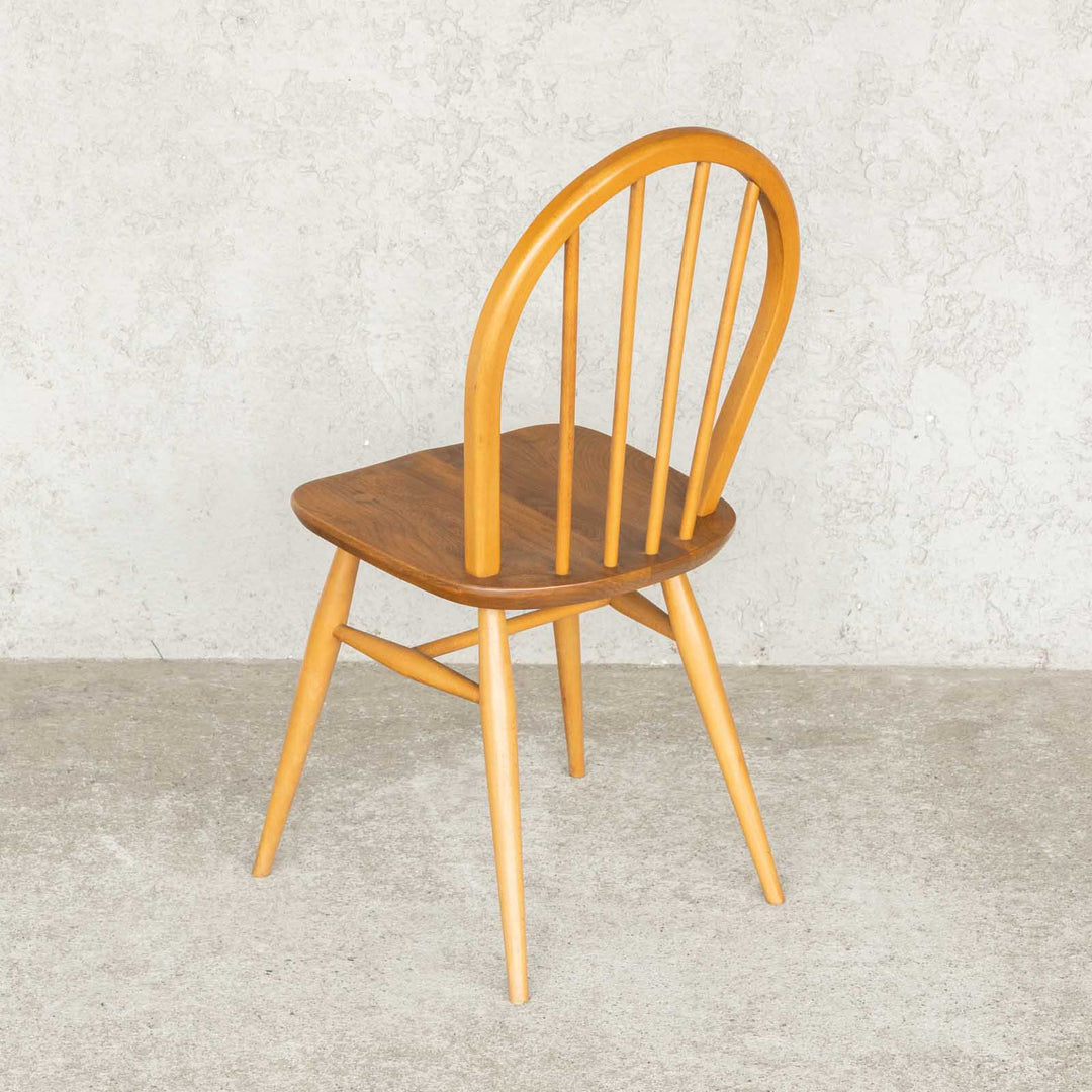 英国【ERCOL アーコール】エルム 4本スポーク フープバックチェア No.400 Windsor ウインザー /23G-5[m]