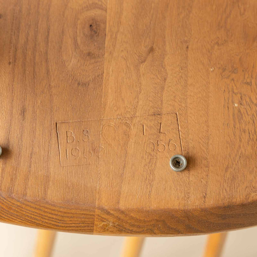 英国【ERCOL アーコール】エルム 4本スポーク フープバックチェア No.400 Windsor ウインザー /23G-5[m]