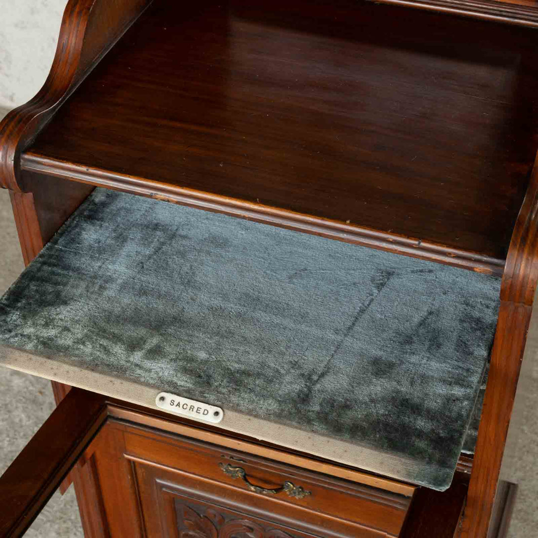 楽譜を収納するために作られた贅沢で美しい家具 ウォールナット ミュージックキャビネット /23G-B[m]