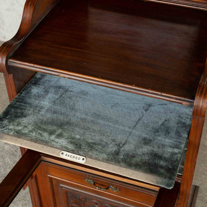 楽譜を収納するために作られた贅沢で美しい家具 ウォールナット ミュージックキャビネット /23G-B[m]