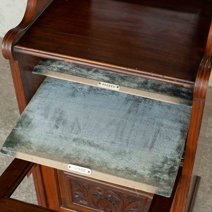 楽譜を収納するために作られた贅沢で美しい家具 ウォールナット ミュージックキャビネット /23G-B[m]