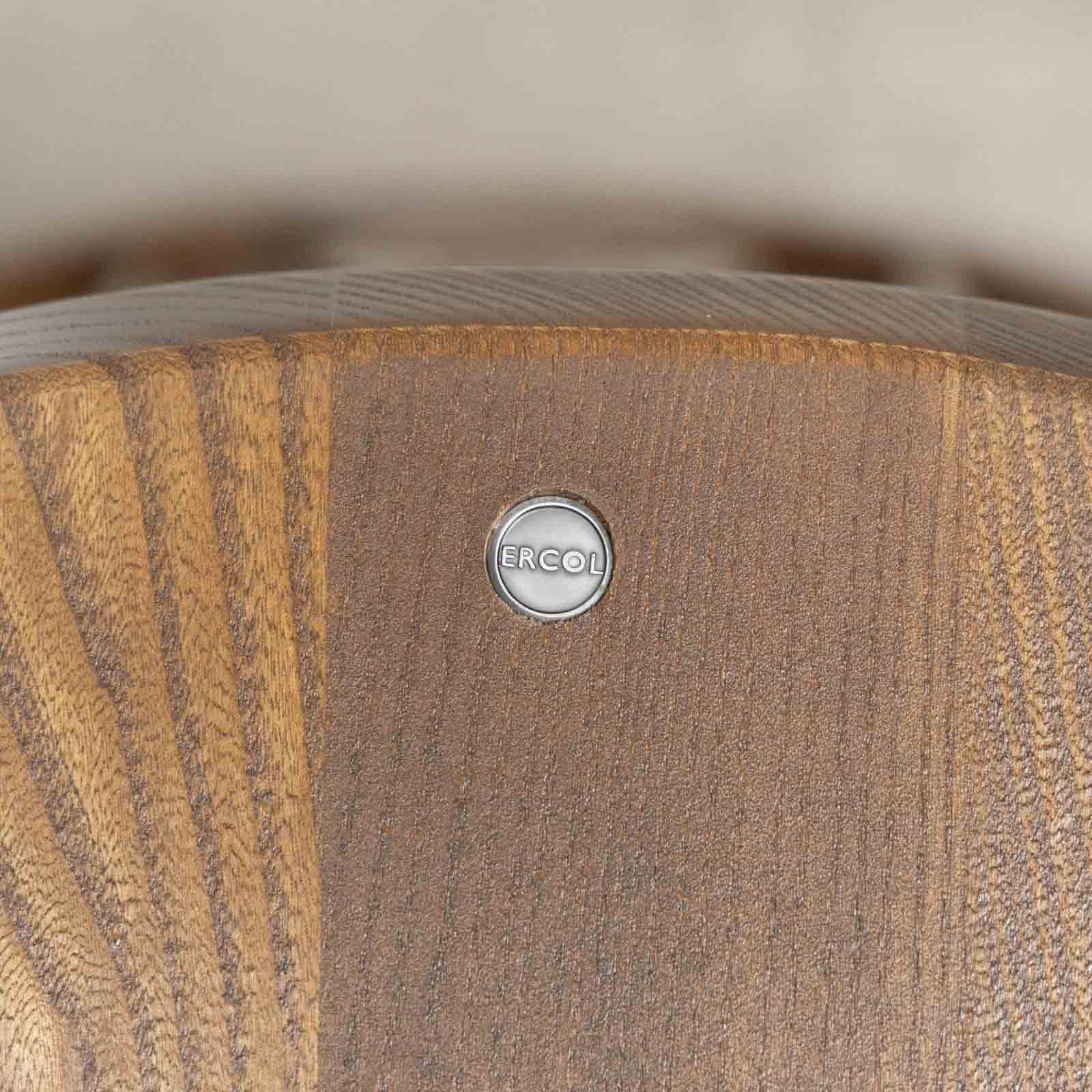 英国【ERCOL アーコール】優雅な白鳥の透かし彫りが美しい エルム