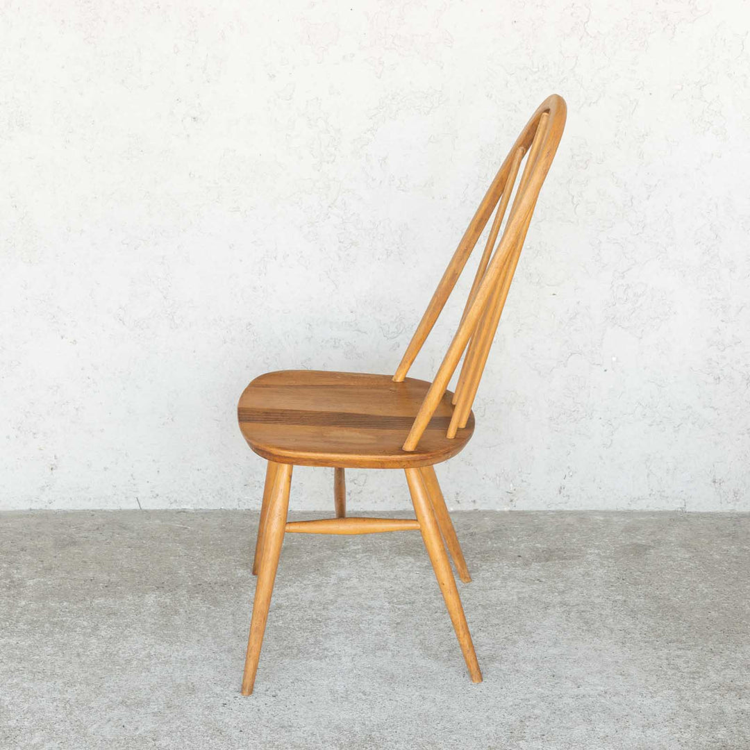 英国【ERCOL アーコール】曲木のボウバック 5本スポーク クエーカーチェア No.365 Windsor ウインザー /23I-3[m]