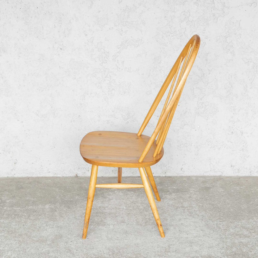 英国【ERCOL アーコール】曲木のボウバック 6本スポーク クエーカーチェア No.365 Windsor ウインザー /23I-5[m]