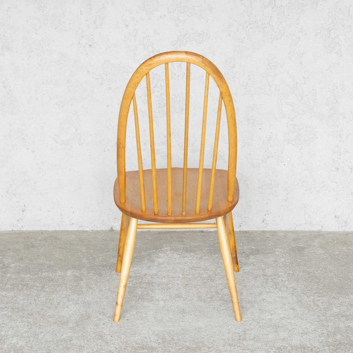 英国【ERCOL アーコール】曲木のボウバック 6本スポーク クエーカーチェア No.365 Windsor ウインザー /23I-5[m]