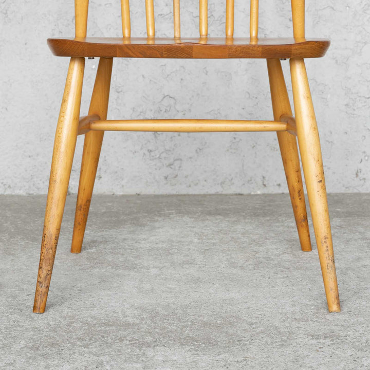 英国【ERCOL アーコール】曲木のボウバック 6本スポーク クエーカーチェア No.365 Windsor ウインザー /23I-5[m]