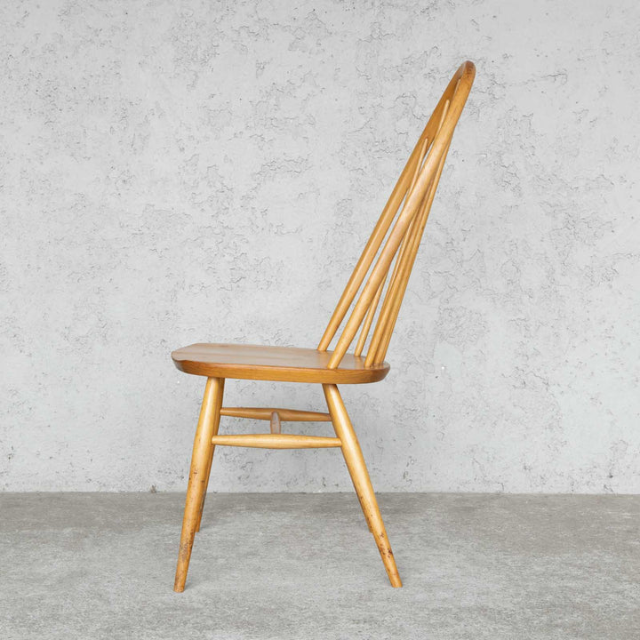 英国【ERCOL アーコール】曲木のボウバック 6本スポーク クエーカーチェア No.365 Windsor ウインザー /23I-5[m]