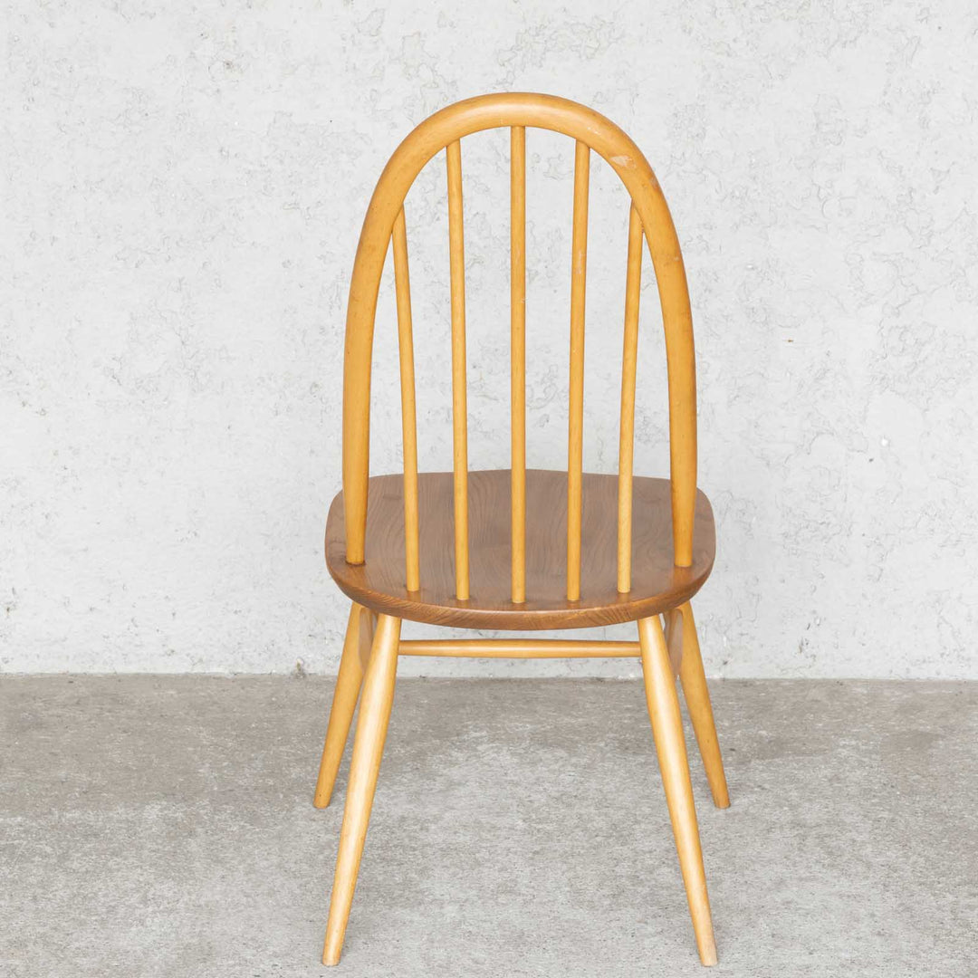 英国【ERCOL アーコール】曲木のボウバック 5本スポーク クエーカーチェア No.365 Windsor ウインザー /23I-7[m]