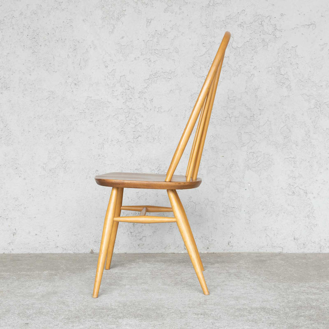 英国【ERCOL アーコール】曲木のボウバック 5本スポーク クエーカーチェア No.365 Windsor ウインザー /23I-7[m]