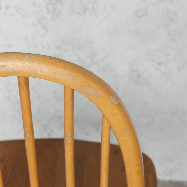 英国【ERCOL アーコール】曲木のボウバック 5本スポーク クエーカーチェア No.365 Windsor ウインザー /23I-10[m]