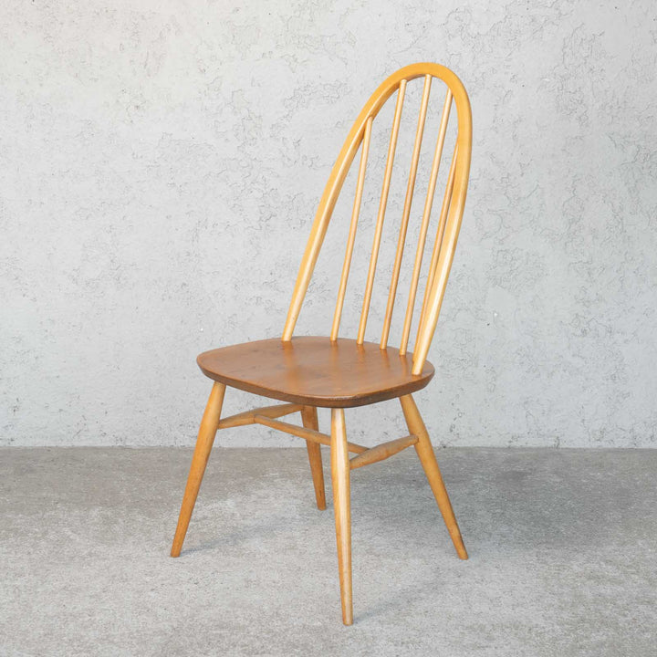 英国【ERCOL アーコール】曲木のボウバック 5本スポーク クエーカーチェア No.365 Windsor ウインザー /23I-17[m]