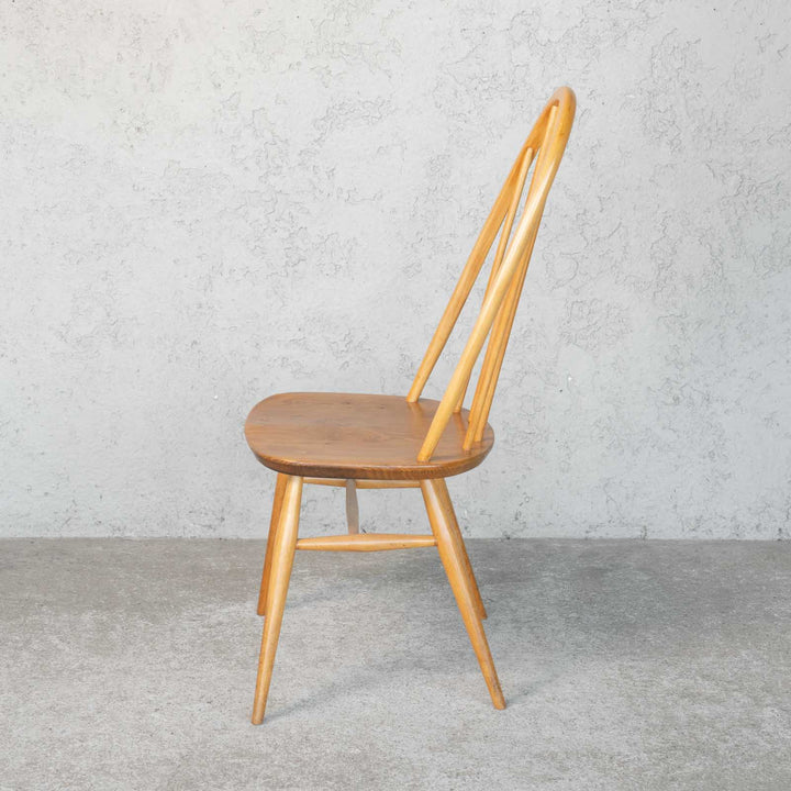 英国【ERCOL アーコール】曲木のボウバック 5本スポーク クエーカーチェア No.365 Windsor ウインザー /23I-17[m]