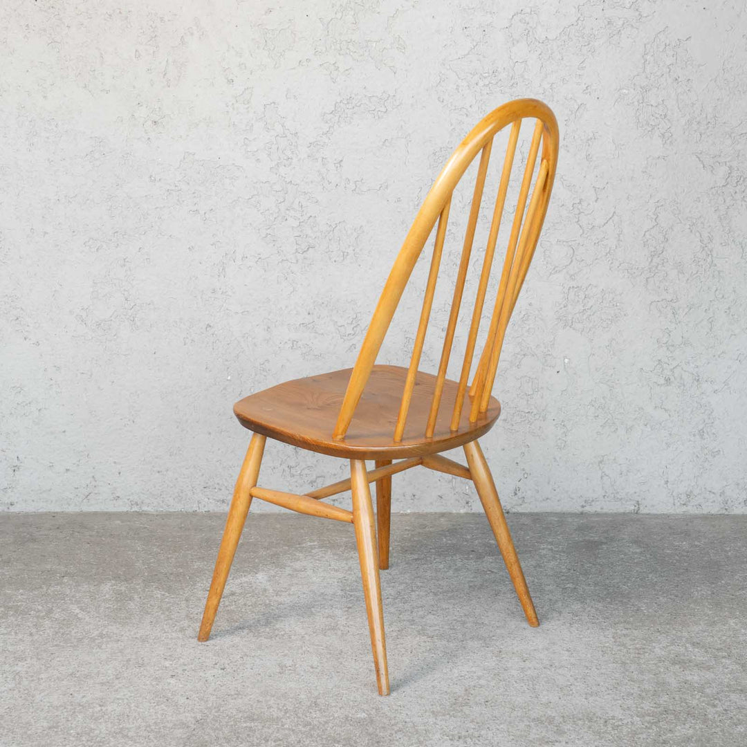 英国【ERCOL アーコール】曲木のボウバック 5本スポーク クエーカーチェア No.365 Windsor ウインザー /23I-17[m]