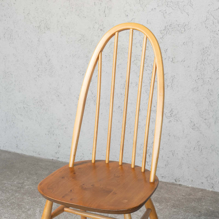 英国【ERCOL アーコール】曲木のボウバック 5本スポーク クエーカーチェア No.365 Windsor ウインザー /23I-17[m]