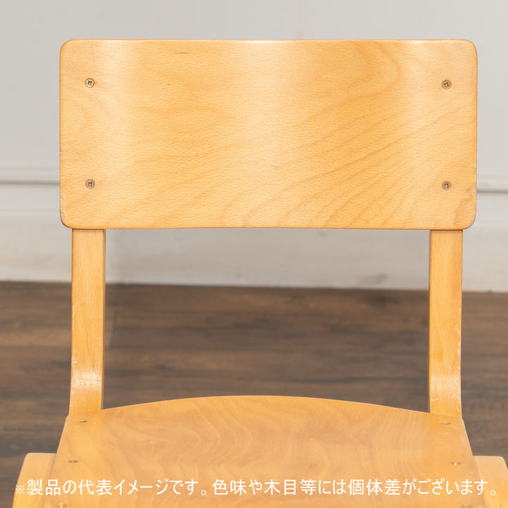 【複数あり】スタッキングできるので場所を取らずに収納できる ビーチ プライウッド スクールチェア