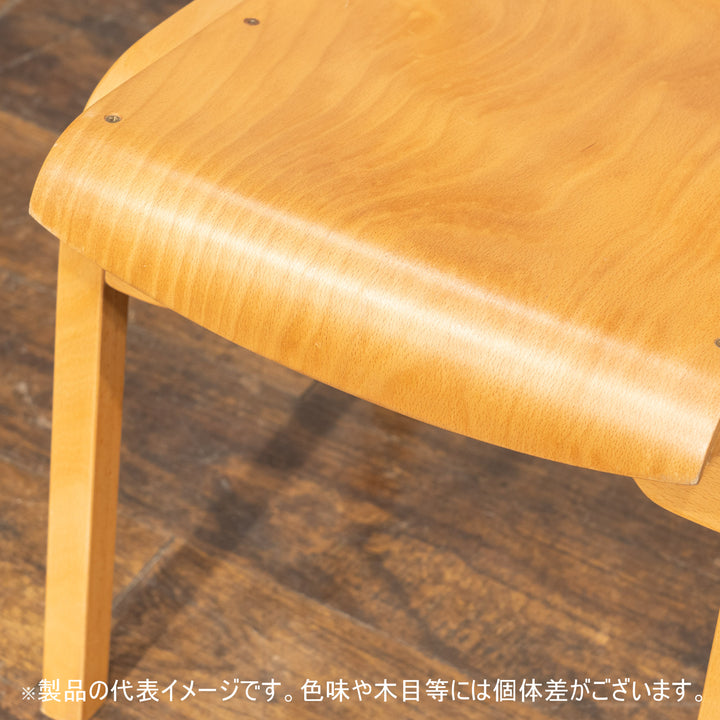 【複数あり】スタッキングできるので場所を取らずに収納できる ビーチ プライウッド スクールチェア