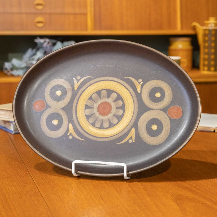 【DENBY デンビー Arabesque アラベスク】オーバルプレート 32×23cm /23I[m]