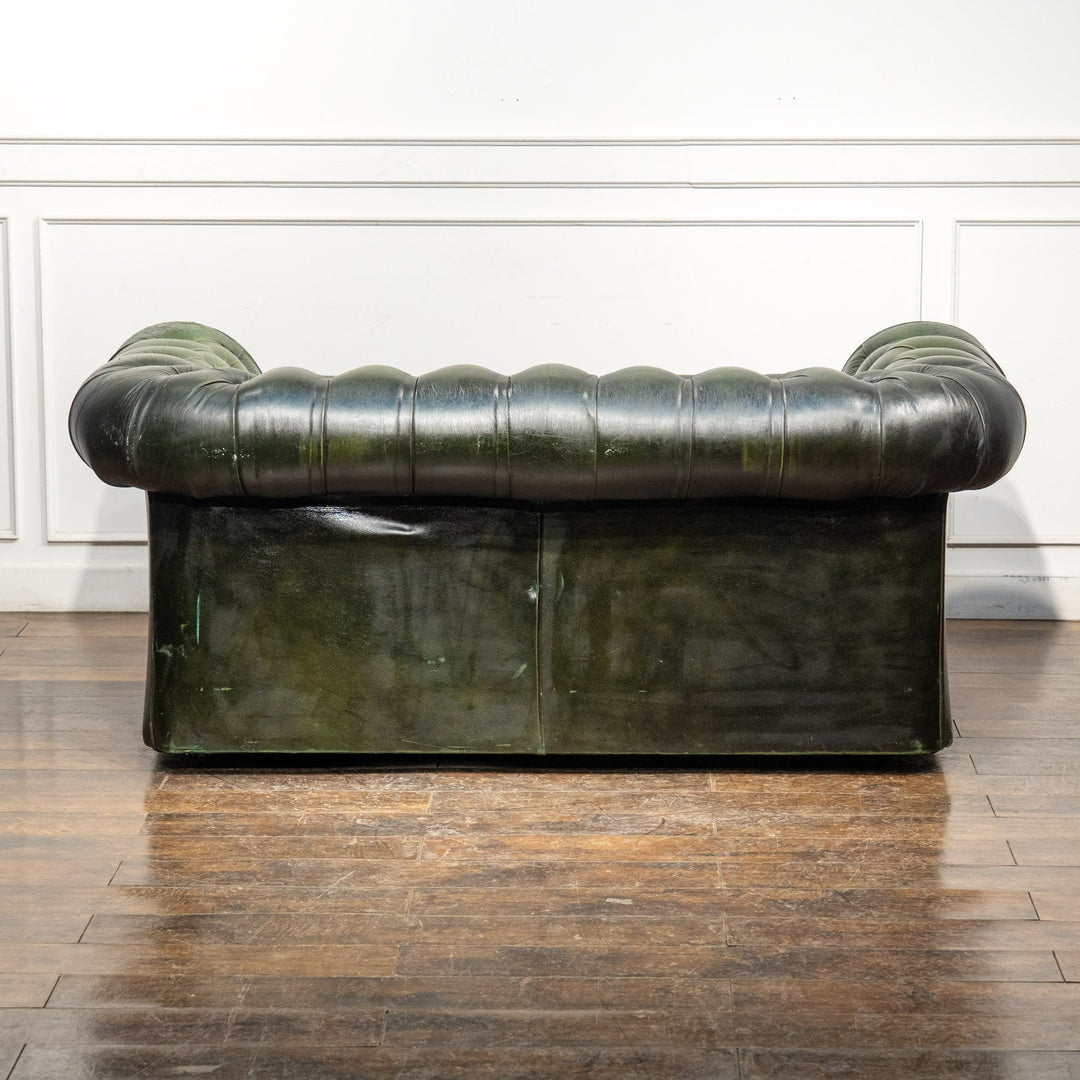 チェスターフィールド グリーン ソファ 2人掛け /23I