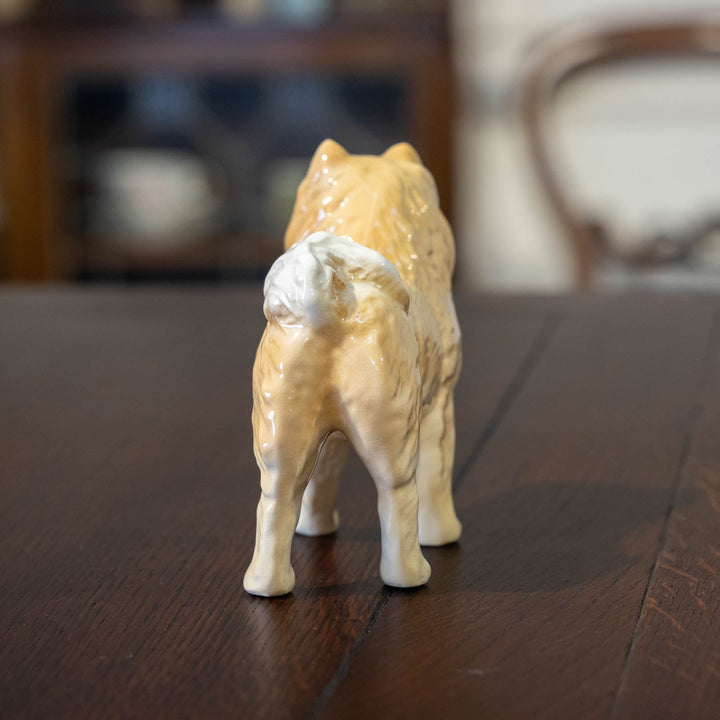 ふさふさとした毛並みや愛くるしい表情のチャウチャウ犬を表現 ドッグフィギュリン[m]