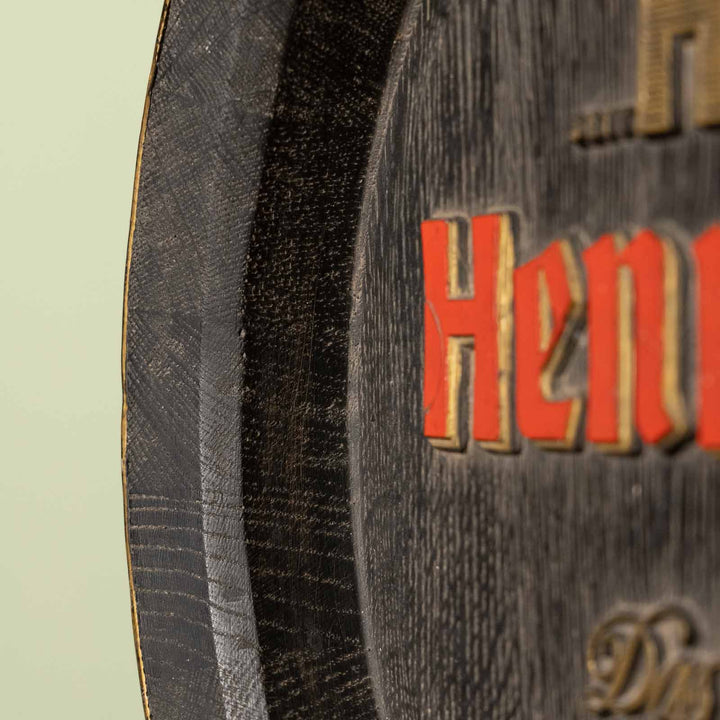 ドイツのビールメーカー【Henninger ヘニンガー】ロゴ入リ看板[m]