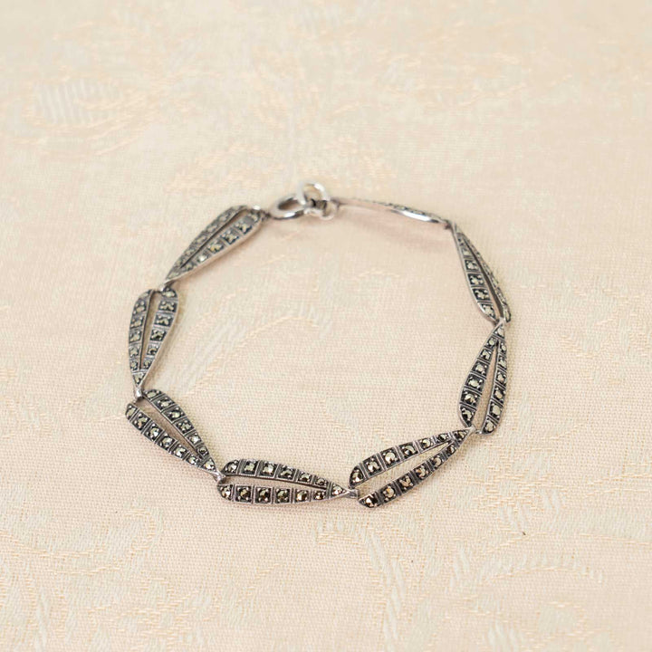 シンプルで洗練されたデザイン スターリングシルバー マルカジット ブレスレット[m]